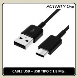 CABLE USB 2.0 A TIPO C 1,8M